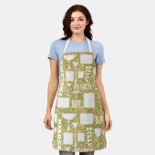 パソバーマッツァワイン金ゴールドエプロン エプロン (着用した状態)