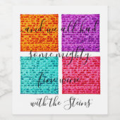 パソバーワインボトルラベルマカラフルチハ ワインラベル (シングルラベル)