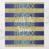 パソバーワインボトルラベルレジョイスリラックスリクライン ワインラベル (シングルラベル)