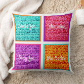 パソバー20 x 20マッザカラフルー クッション (ブランケット)