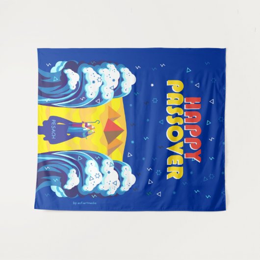 パソバー・モーセとイスラエル人の出ポップ・アートのエジプトの絵を描芸術 タペストリー (正面(横))