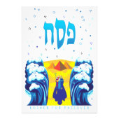 パソバー・モーセとイスラエル人の出ポップ・アートのエジプトの絵を描芸術 フォトプリント            (正面)