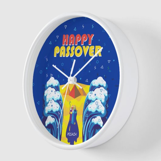 パソバー・モーセとイスラエル人の出ポップ・アートのエジプトの絵を描芸術 壁時計 (傾斜)