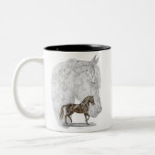 パソフィノホースアート ツートーンマグカップ (左)