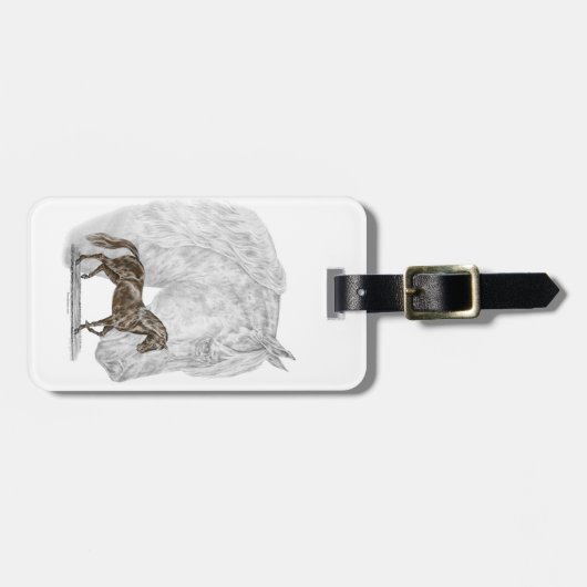 パソフィノホースアート ラゲッジタグ (正面横)