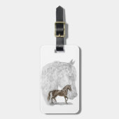 パソフィノホースアート ラゲッジタグ (正面縦)