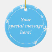 パソフィノホースシルエットハッピーホリデイズ セラミックオーナメント (裏面)