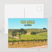パソロブルズカリフォルニアヴィネヤードヴィンテージ ポストカード (正面/裏面)