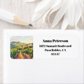 パソロブルズカリフォルニアヴィネヤード差出人住所 ラベル (インサイチュ)