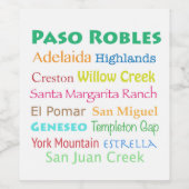 パソロブルズワインカントリー ワインラベル (シングルラベル)