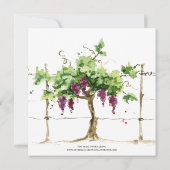 パソロブルズヴィネヤードワイナリー結婚ズ 招待状 (裏面)