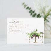 パソロブルズヴィンヤードワイナリー結婚のエンクロージャカード エンクロージャーカード (スタンド正面)