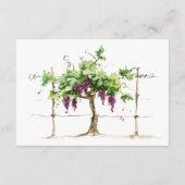 パソロブルズヴィンヤードワイナリー結婚のエンクロージャカード エンクロージャーカード (裏面)