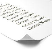 パソロブルズヴィンヤードワイナリー結婚のシーティングチャート ポスター (角)