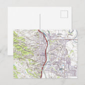 パソロブレス, カリフォルニア マップ ポストカード (正面/裏面)