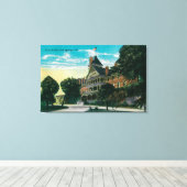 パソロブレス、CAPasoロブレス、カリフォルニア州のホット春 キャンバスプリント (インサイチュ (ウッドフロア))