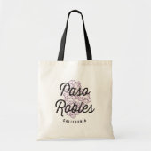 パソローブルズカリフォルニアワインカントリーヴィンテージロゴ トートバッグ (正面)