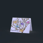 パゾーバー鳥カード シーズンカード<br><div class="desc">木の中の鳥のグラフィックイラストレーション。</div>