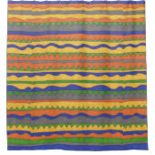 パタはっきりしたーンシャワーカーテン シャワーカーテン (正面)