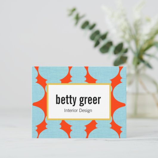 パタはっきりしたーンモダンデザイナはがき ポストカード (スタンド正面)