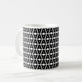 パタはっきりしたーン文字 コーヒーマグカップ