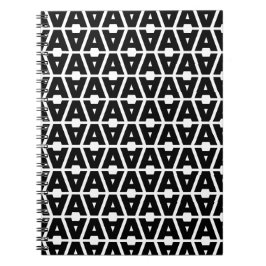 パタはっきりしたーン文字 ノートブック