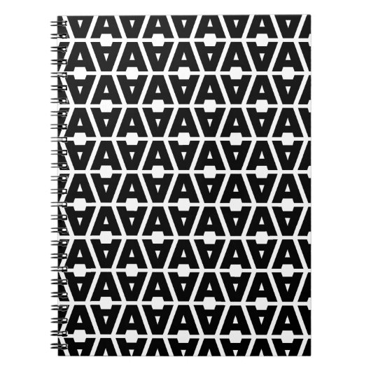 パタはっきりしたーン文字 ノートブック (正面)