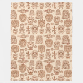 パタアステカインスパイアーン フリースブランケット