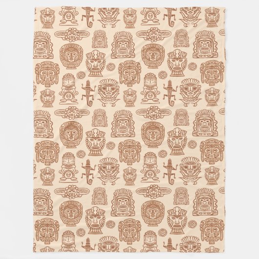 パタアステカインスパイアーン フリースブランケット (正面)