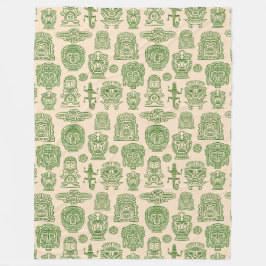 パタアステカインスパイアーン フリースブランケット