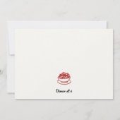 パタイタリアンスパーティー誕生日カラフル 招待状 (裏面)