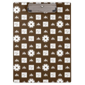 パタエレガントン市松模様にデザイン クリップボード (正面)