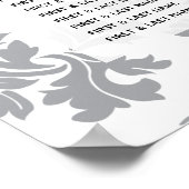 パタエレガントーン&ワックスシールの結婚シーティングチャート ポスター (角)