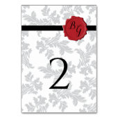 パタエレガントーン&ワックスシ結婚ール テーブルナンバー (裏面)