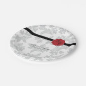 パタエレガントーン&ワックスシ結婚ール ペーパープレート (アングル)