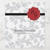 パタエレガントーン&ワックスシ結婚ール ワインラベル (シングルラベル)