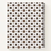 パタエレガント市松模様にーン ノートブック (裏面)