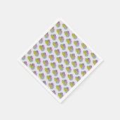 パタカラフルータイースターエッグ紙 スタンダードカクテルナプキン (角)