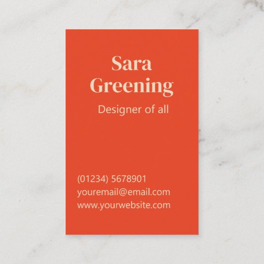 パタカラフルーンプロフェッショナルユニークジョブany 名刺 (裏面)