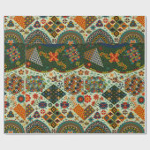 パタカラフルーン日本のラップ紙 ラッピングペーパー (フラット)