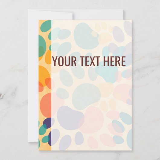 パタカラフルーン犬の手のプリント発表 案内状 (正面)