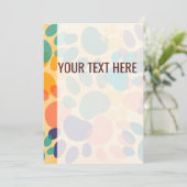 パタカラフルーン犬の手のプリント発表 案内状 (スタンド正面)