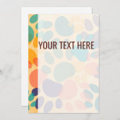 パタカラフルーン犬の手のプリント発表 案内状 (正面/裏面)