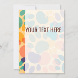 パタカラフルーン犬の手のプリント発表 案内状