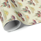 パタカラフルーン絵を描クリマス&HBDラッピング紙 ラッピングペーパー (ロールコーナー)