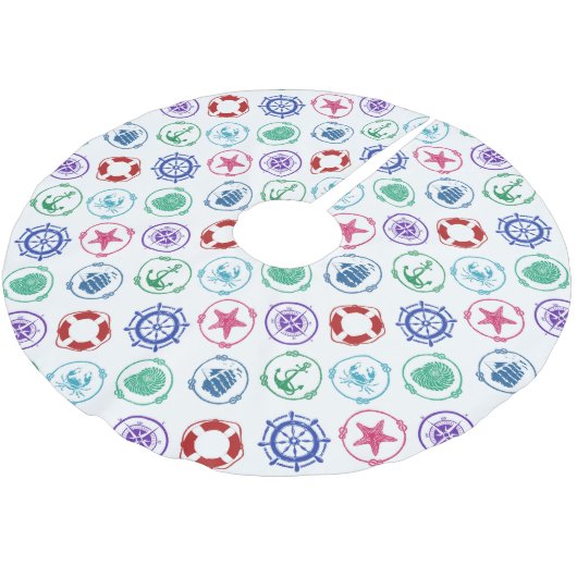 パタカラフルーン ブラッシュドポリエステルツリースカート (アングル)