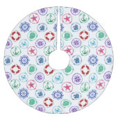 パタカラフルーン ブラッシュドポリエステルツリースカート (正面)