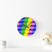 パタカラフルーン ラウンド壁時計 (ホーム)