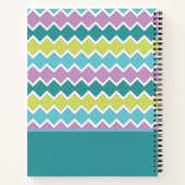 パタガーリーカラフルーンパーソナライズされた ノートブック (裏面)