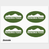 パタゴニアお願い 楕円形シール (シート)